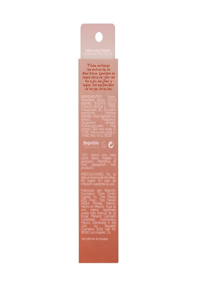 YuYa - Republic Cosmetics Soledad Lips, Cheeks and Eyes Long Lasting Tint Aloe Vera Salmon Pink - Perfect size, take it every where - Image 2